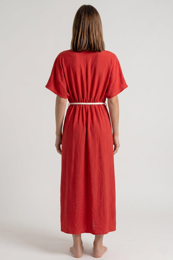 ABITO MIDI CON CINTURA CORDA FIORENZA AMADORI A5861T114
