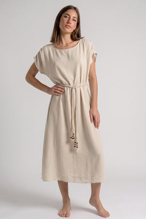 ABITO MIDI CON CINTURA CORDA FIORENZA AMADORI A5861T114