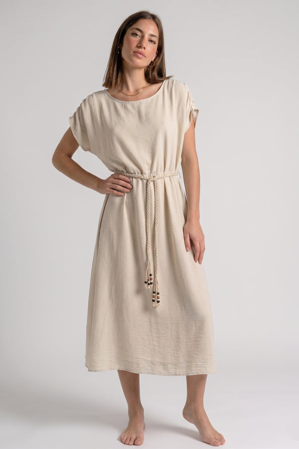 ABITO MIDI CON CINTURA CORDA FIORENZA AMADORI A5861T114