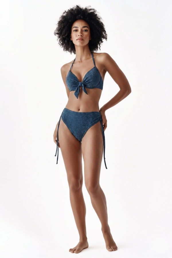 BIKINI DONNA A COPPA IN LUREX FIORENZA AMADORI ED2614