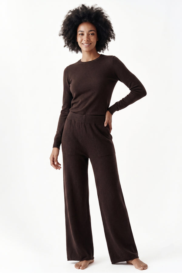Pantalone elasticizzato cachemire Fiorenza Amadori 265104