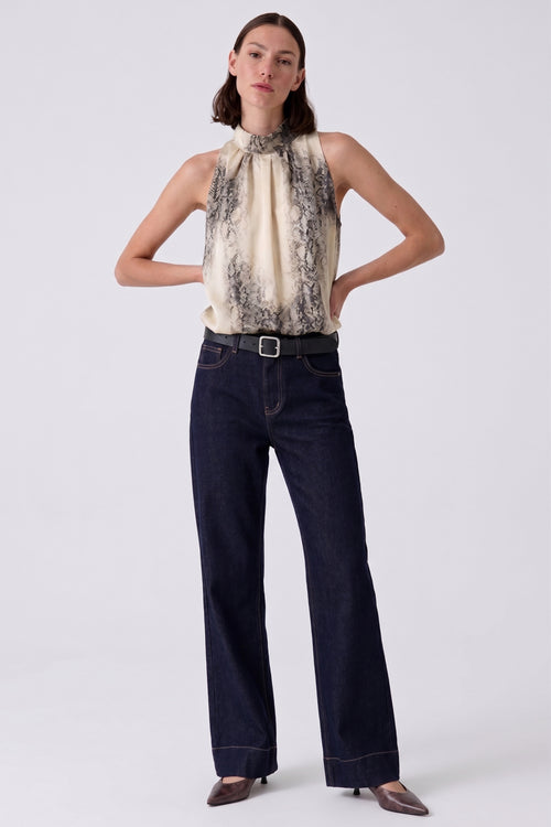 Top georgette pitonato Fiorenza Amadori T1864