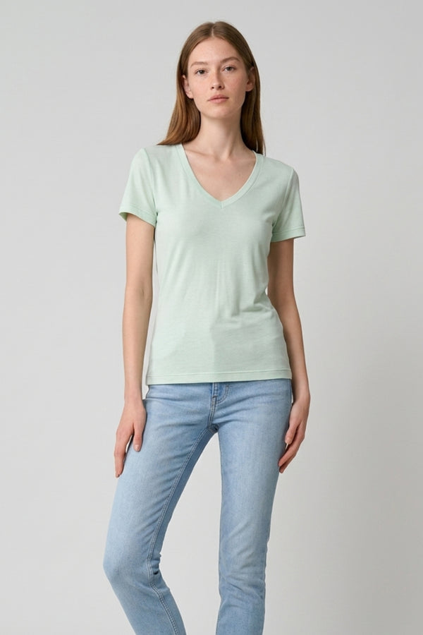 T-SHIRT MANICA CORTA VISCOSA E SETA FIORENZA AMADORI 74897