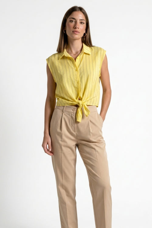 CAMICIA SMANICATA IN LYOCELL FIORENZA AMADORI C6933R18