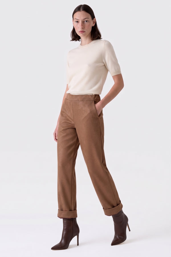 Pantalone risvolto twill Fiorenza Amadori 7849