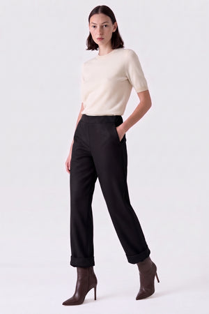 Pantalone risvolto twill Fiorenza Amadori 7849