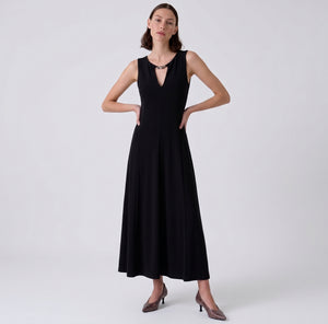 Abito donna lungo in crep Fiorenza Amadori A5930T70