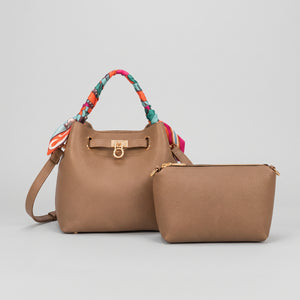 Borsa manico foulard con pochette Fiorenza Amadori CE263