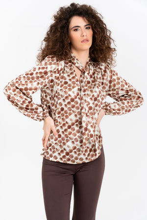 CAMICIA FANTASIA POIS FIORENZA AMADORI C6152F24