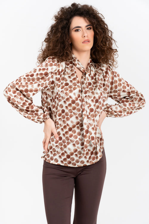 CAMICIA FANTASIA POIS FIORENZA AMADORI C6152F24