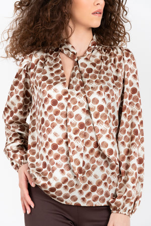 CAMICIA FANTASIA POIS FIORENZA AMADORI C6152F24