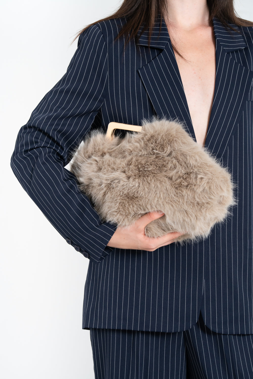 POCHETTE IN PELO CON MANICO FIORENZA AMADORI FF27437