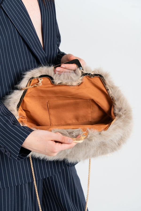 POCHETTE IN PELO CON MANICO FIORENZA AMADORI FF27437