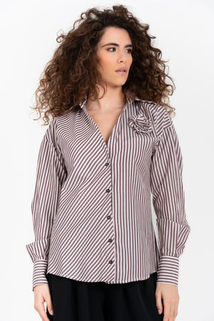 CAMICIA RIGATA FIORENZA AMADORI C1158