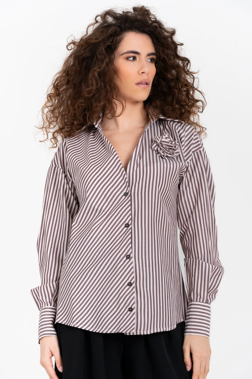 CAMICIA RIGATA FIORENZA AMADORI C1158