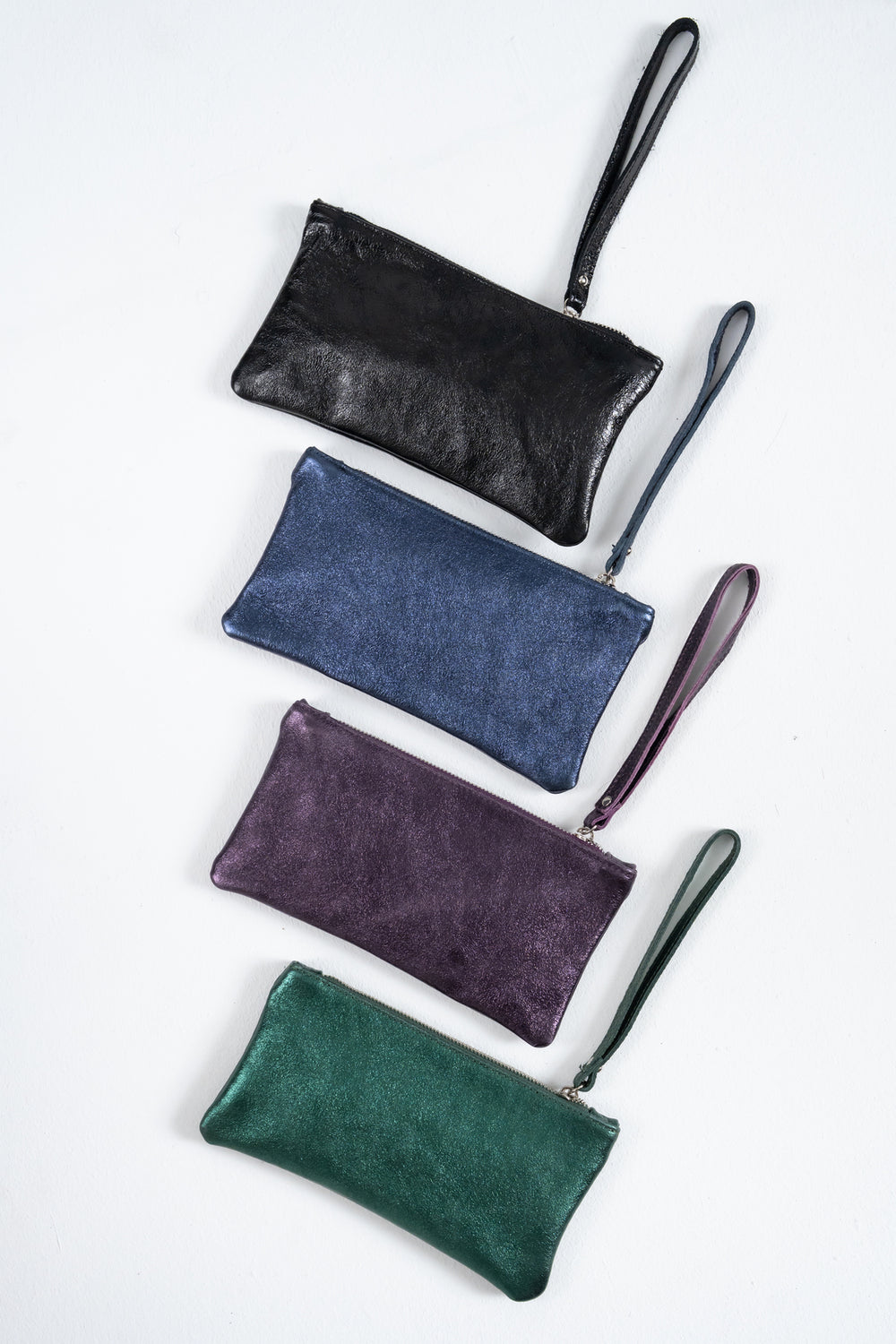 POCHETTE VERA PELLE LAMINATA FIORENZA AMADORI