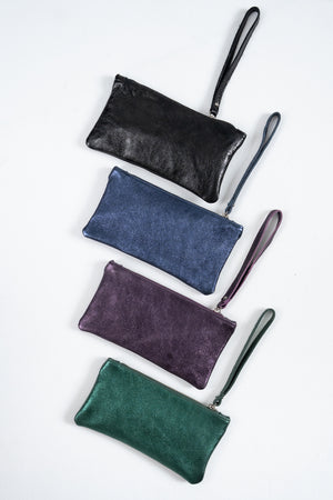 POCHETTE VERA PELLE LAMINATA FIORENZA AMADORI