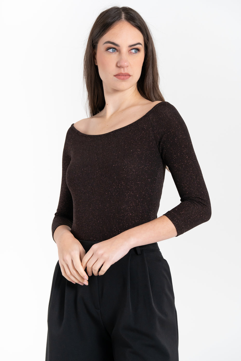 BODY DONNA IN LUREX FIORENZA AMADORI M1294