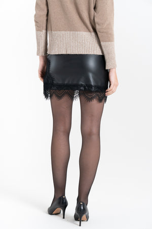 MINIGONNA DONNA IN ECOPELLE FIORENZA AMADORI G2310