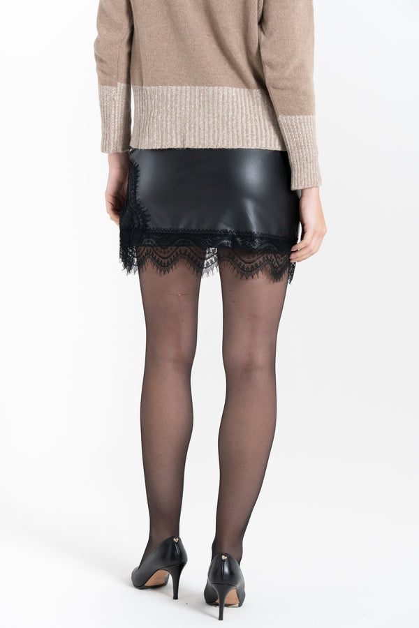 MINIGONNA DONNA IN ECOPELLE FIORENZA AMADORI G2310