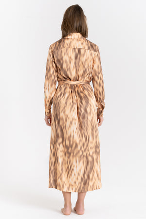 ABITO LUNGO CHEMISIER SATINATO FIORENZA AMADORI FM261301