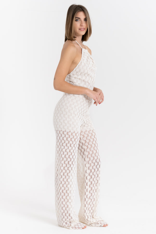 PANTALONE LUNGO IN MACRAMè FIORENZA AMADORI FM261227