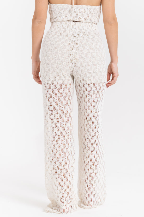 PANTALONE LUNGO IN MACRAMè FIORENZA AMADORI FM261227