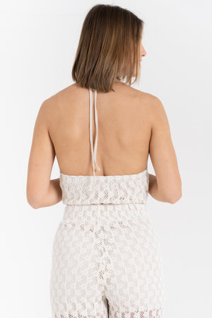 TOP HALTER IN MACRAMè FIORENZA AMADORI FM261225