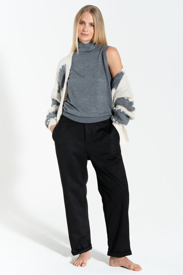 MAGLIA DONNA COLLO ALTO VISCOSA E LANA MERINO FIORENZA AMADORI 6211