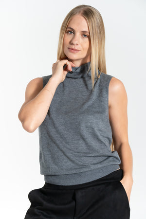 MAGLIA DONNA COLLO ALTO VISCOSA E LANA MERINO FIORENZA AMADORI 6211