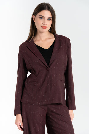 GIACCA DONNA BLAZER LUREX FIORENZA AMADORI K4126