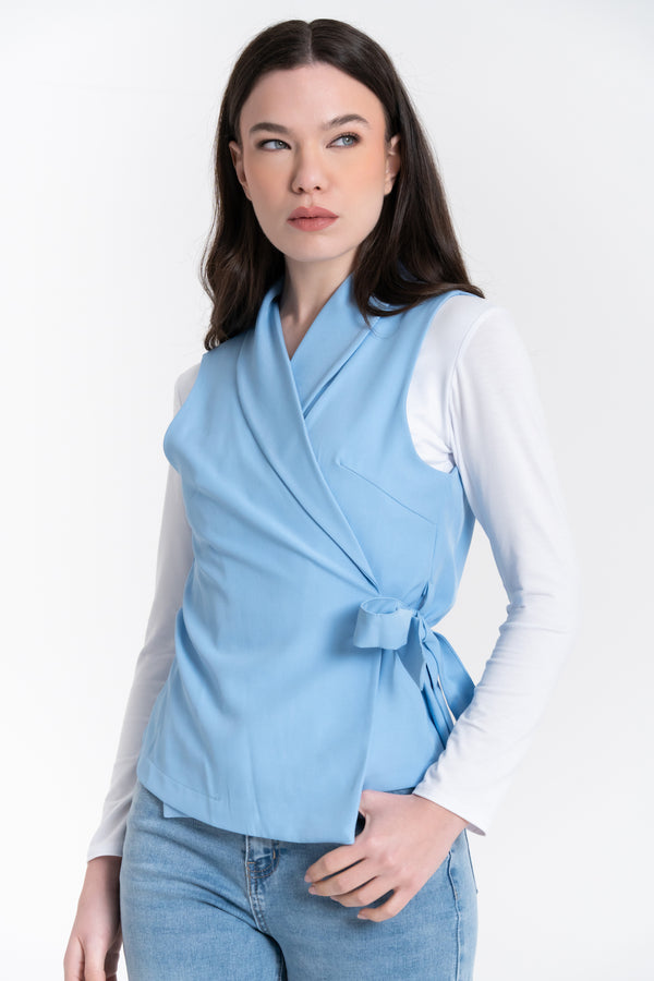 GILET CHIUSURA FIOCCO FIORENZA AMADORI 56314