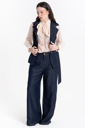 JEANS WIDE LEG VITA ALTA FIORENZA AMADORI Z-23