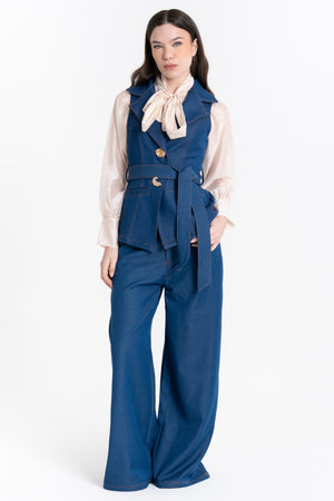 JEANS WIDE LEG VITA ALTA FIORENZA AMADORI Z-23