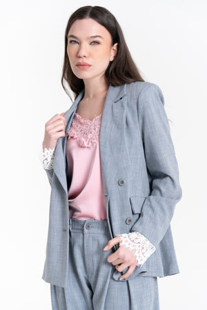 GIACCA BLAZER DOPPIOPETTO PIZZO FIORENZA AMADORI MG220.902