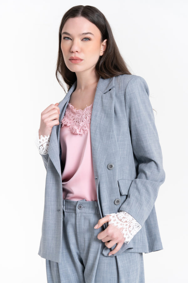 GIACCA BLAZER DOPPIOPETTO PIZZO FIORENZA AMADORI MG220.902