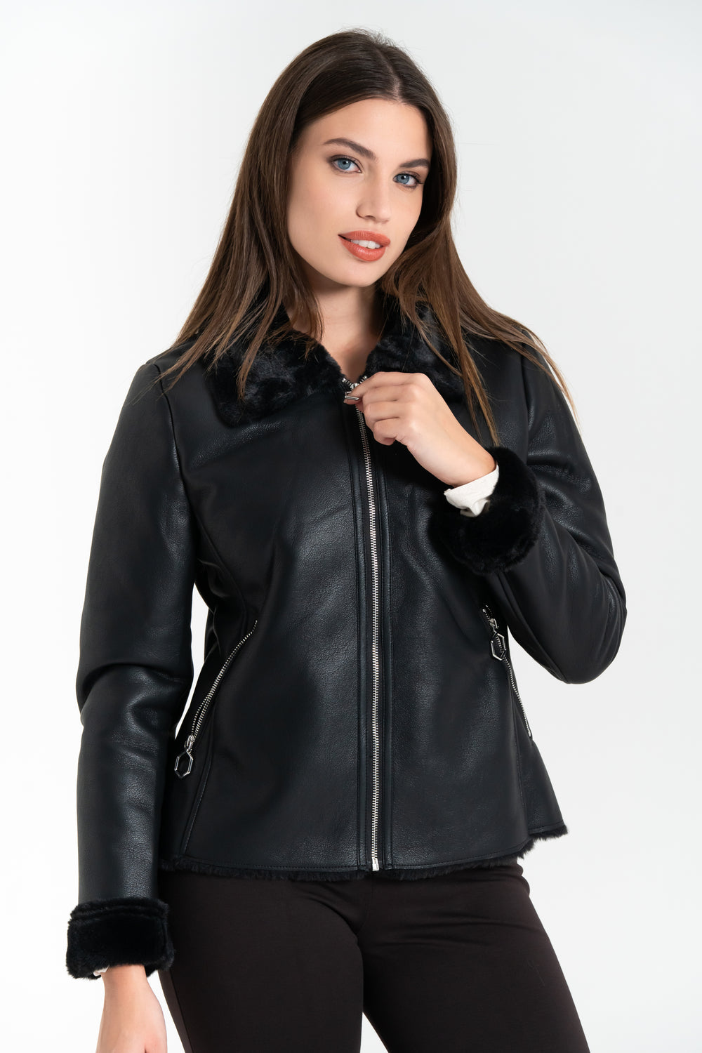 GIUBOTTO DONNA ECOPELLE FIORENZA AMADORI HW113