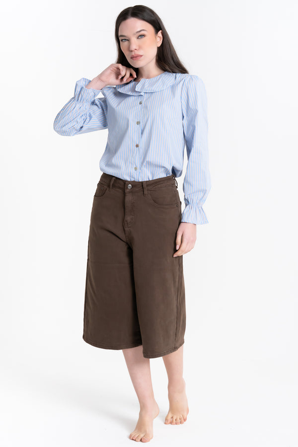 CAMICIA A RIGHE CON COLLETTO AMPIO FIORENZA AMADORI 35791
