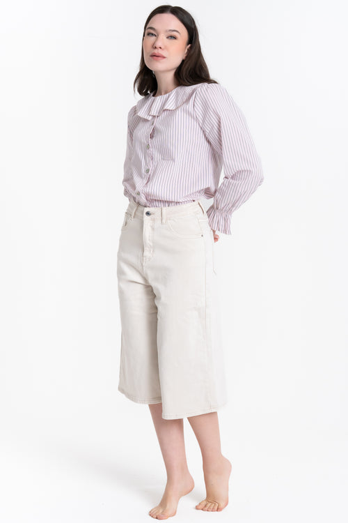 CAMICIA A RIGHE CON COLLETTO AMPIO FIORENZA AMADORI 35791