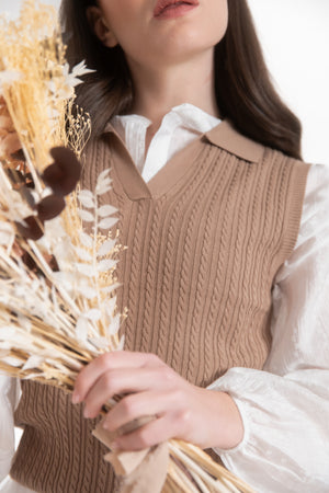 POLO IN MAGLIA A TRECCE FIORENZA AMADORI GG-33790