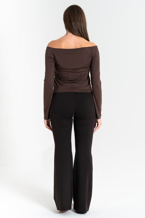 PANTALONE DONNA A ZAMPA IN PUNTO MILANO FIORENZA AMADORI P3244