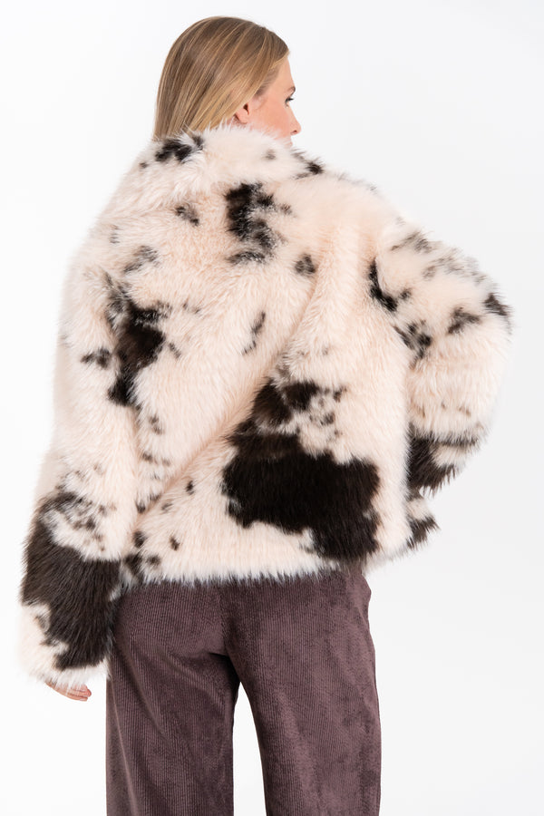 ECOPELLICCIA STAMPA COW PRINT FIORENZA AMADORI 1011