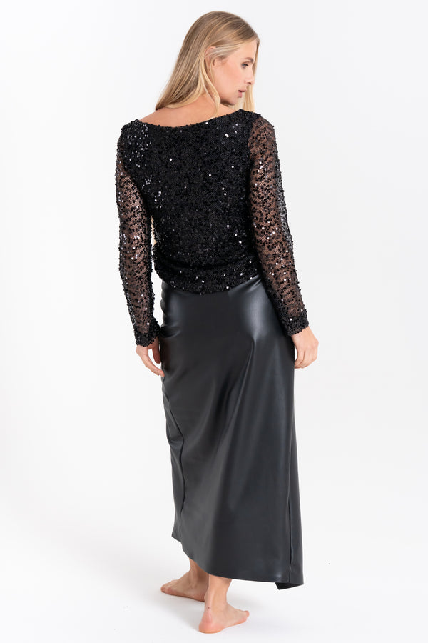 MAGLIA DONNA CON PAILLETES FIORENZA AMADORI MM182.544