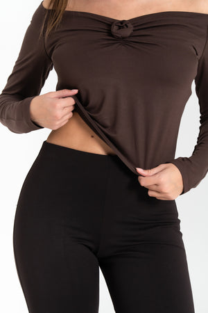 PANTALONE DONNA A ZAMPA IN PUNTO MILANO FIORENZA AMADORI P3244