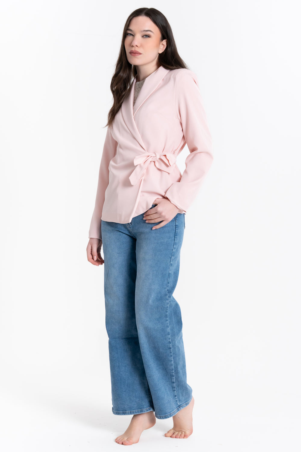 JEANS WIDE LEG CHIUSURA ASIMMETRICA FIORENZA AMADORI WH3387