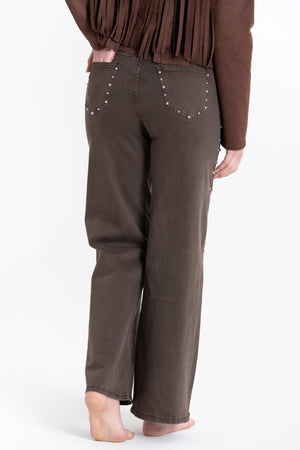 JEANS CON BORCHIE LATERALI FIORENZA AMADORI WH3515Z