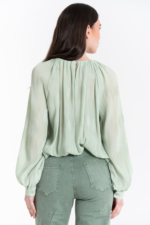 CASACCA DONNA PLISSE' MANICA LUNGA FIORENZA AMADORI 240491