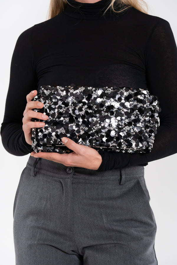 BORSA TRACOLLA PAILLETTES FIORENZA AMADORI FF27326