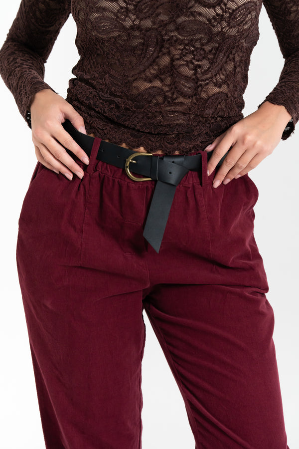 PANTALONE DONNA VELLUTO FIORENZA AMADORI 82632