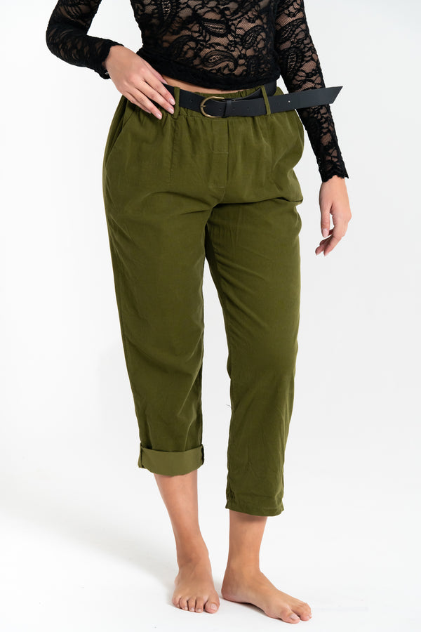 PANTALONE DONNA VELLUTO FIORENZA AMADORI 82632